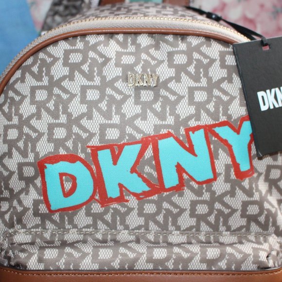 NWT DKNY Casey MD Backpack DKNY InitialsGraffiti or Similar DKNY Back To School main image 3